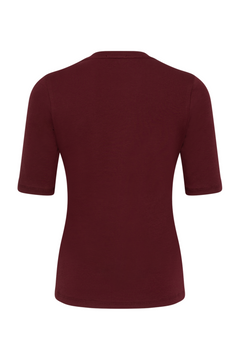 Marianne Rib Tee - Plum