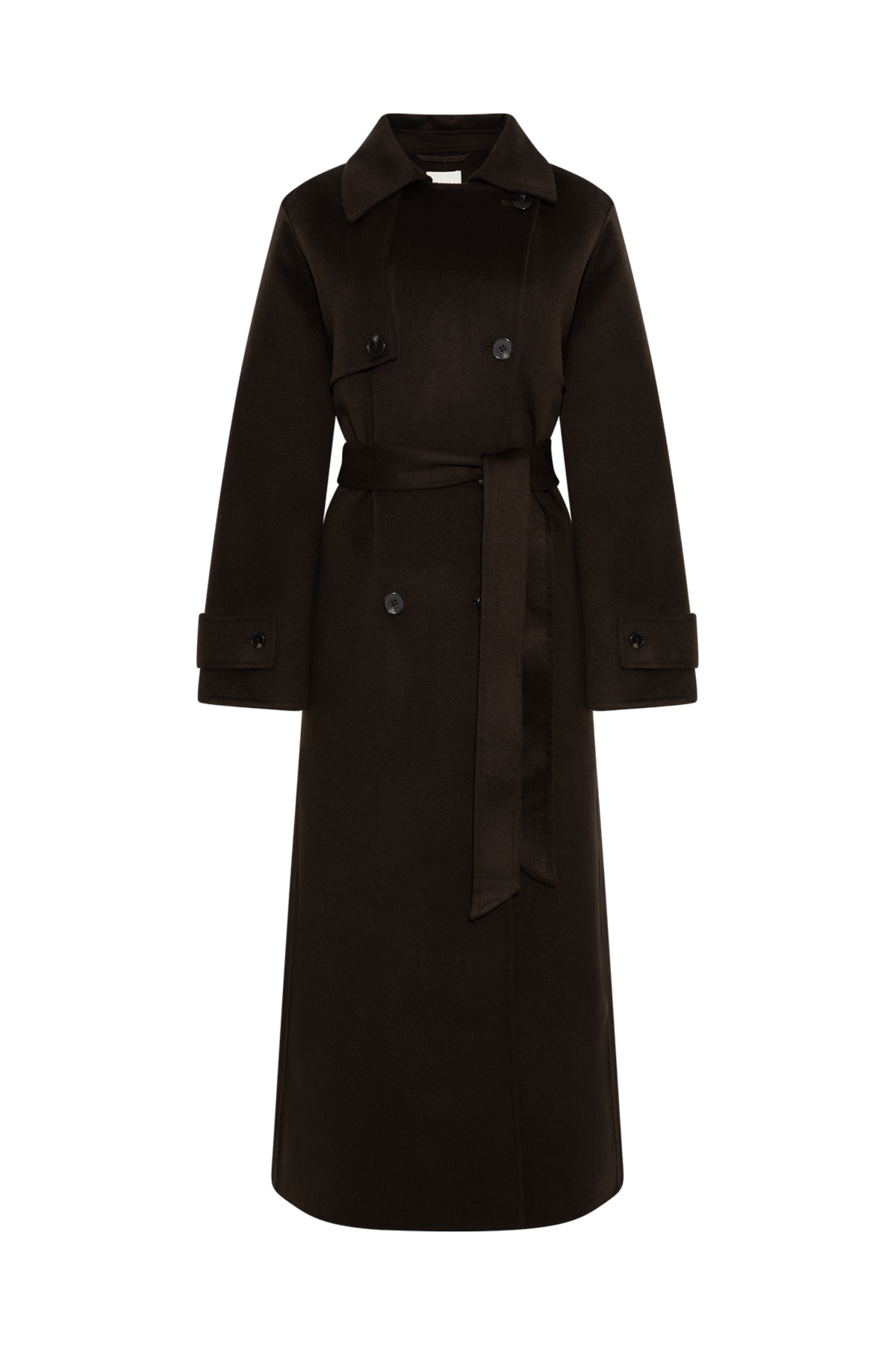 Thale Wool Trenchcoat - Dark Brown