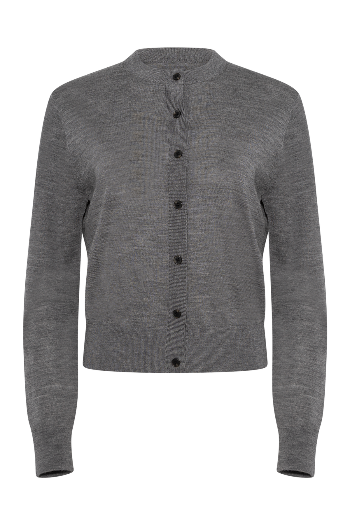 Lilja Merino Cardigan - Stone Grey