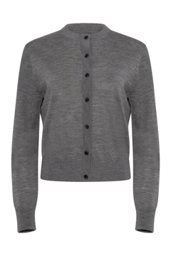 Lilja Merino Cardigan - Stone Grey