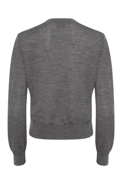 Lilja Merino Cardigan - Stone Grey