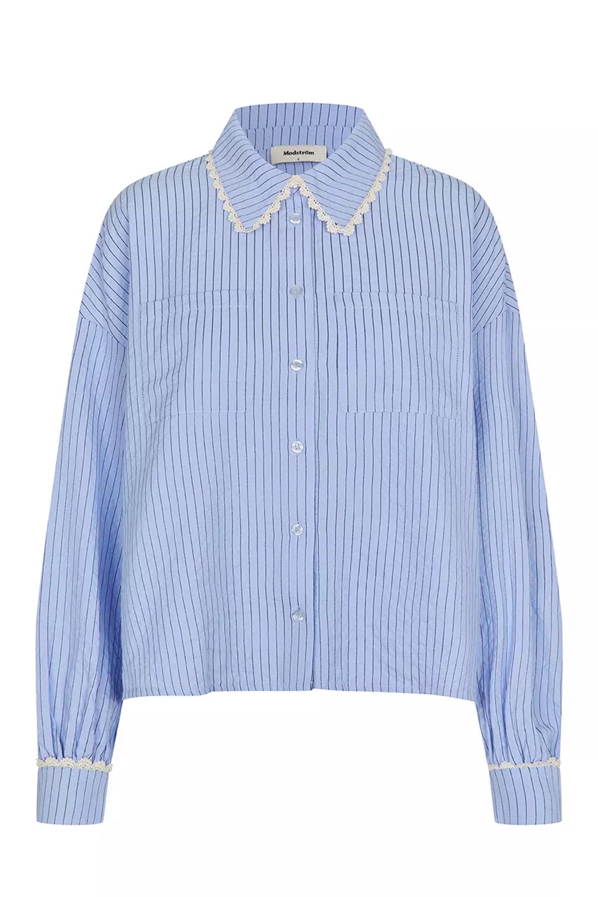 Danjamd Shirt - Blue White Stripe