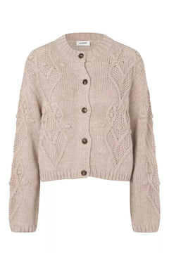 Dahliamd Cardigan - Beige Melange