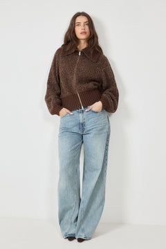 Dyvekemd Cardigan - Seal Brown
