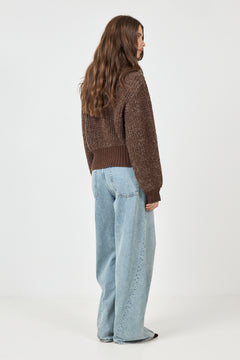 Dyvekemd Cardigan - Seal Brown