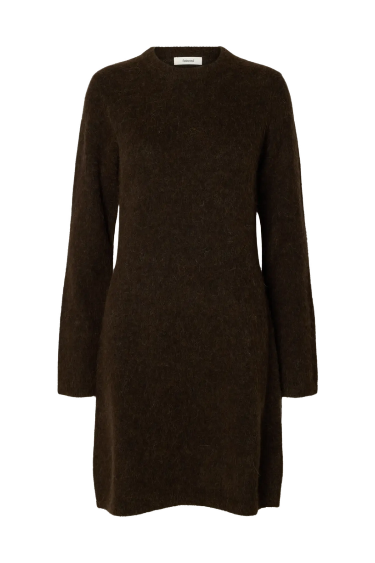 Lulu Brushed O-Neck Ls Dress - Delicioso Melange