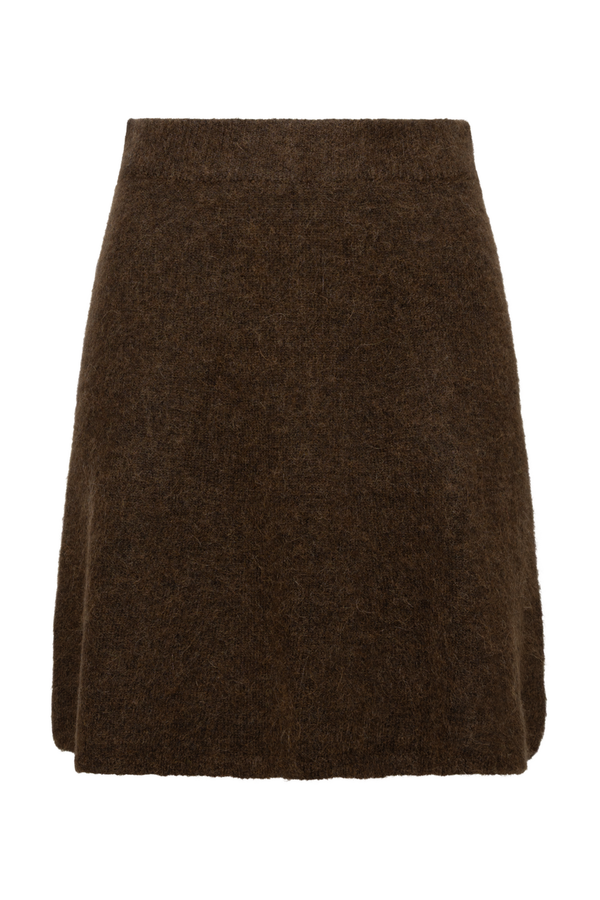 Lulu Brushed Hw Knit Skirt - Delicioso Melange