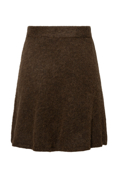 Lulu Brushed Hw Knit Skirt - Delicioso Melange