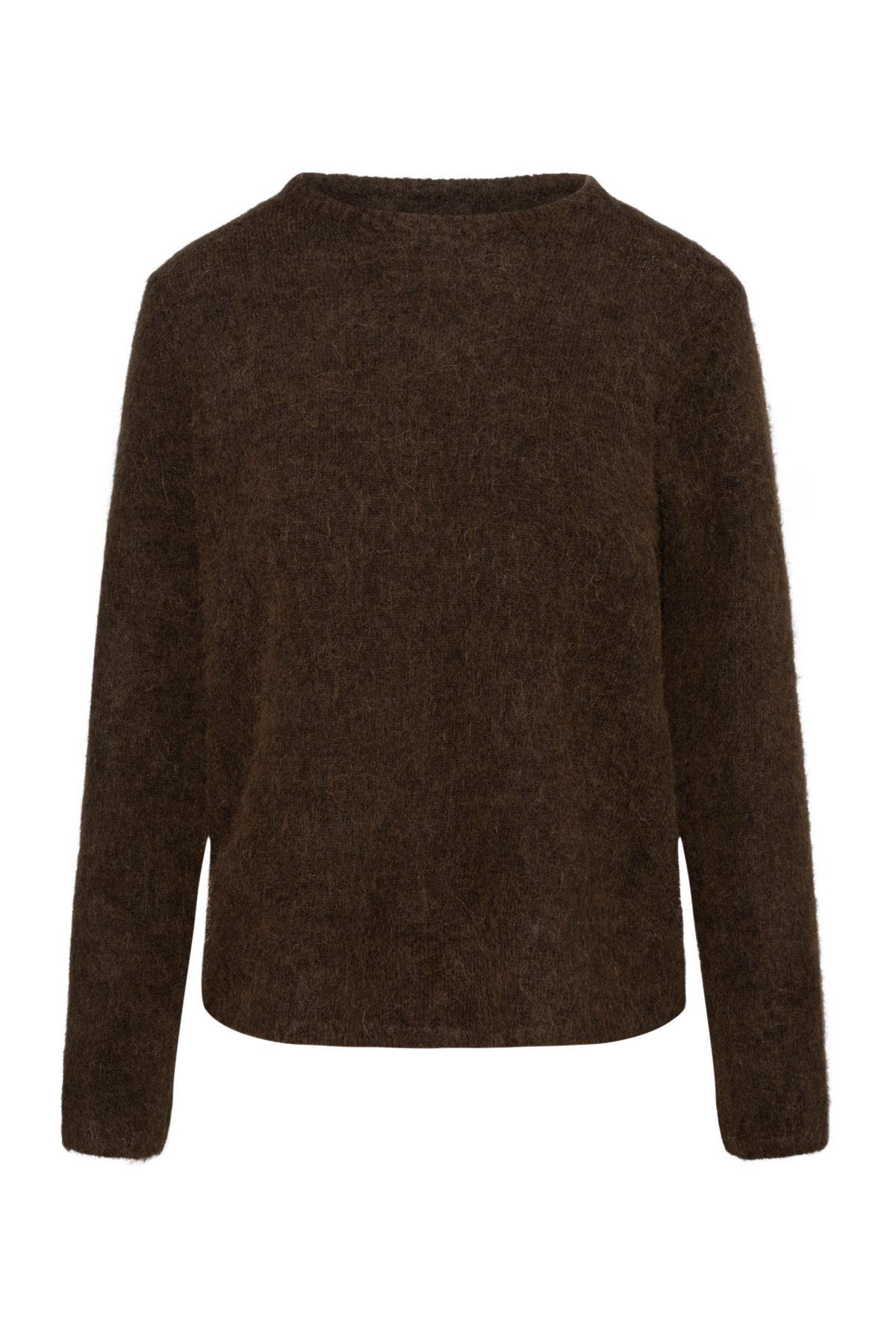 Lulu Brushed Ls Knit O-Neck - Delicioso Melange