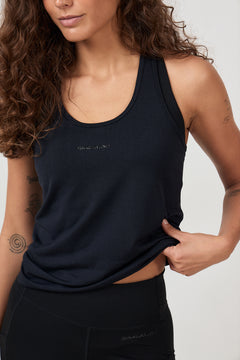 Racer Tank - Strong Black