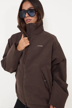 Steilia Brushed Lt Jkt - Dk Brown