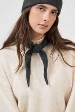 Sanor Diamond Scarf - Dark Evergreen Mel.