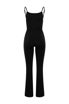 Bold Logo Long Unitard - Black