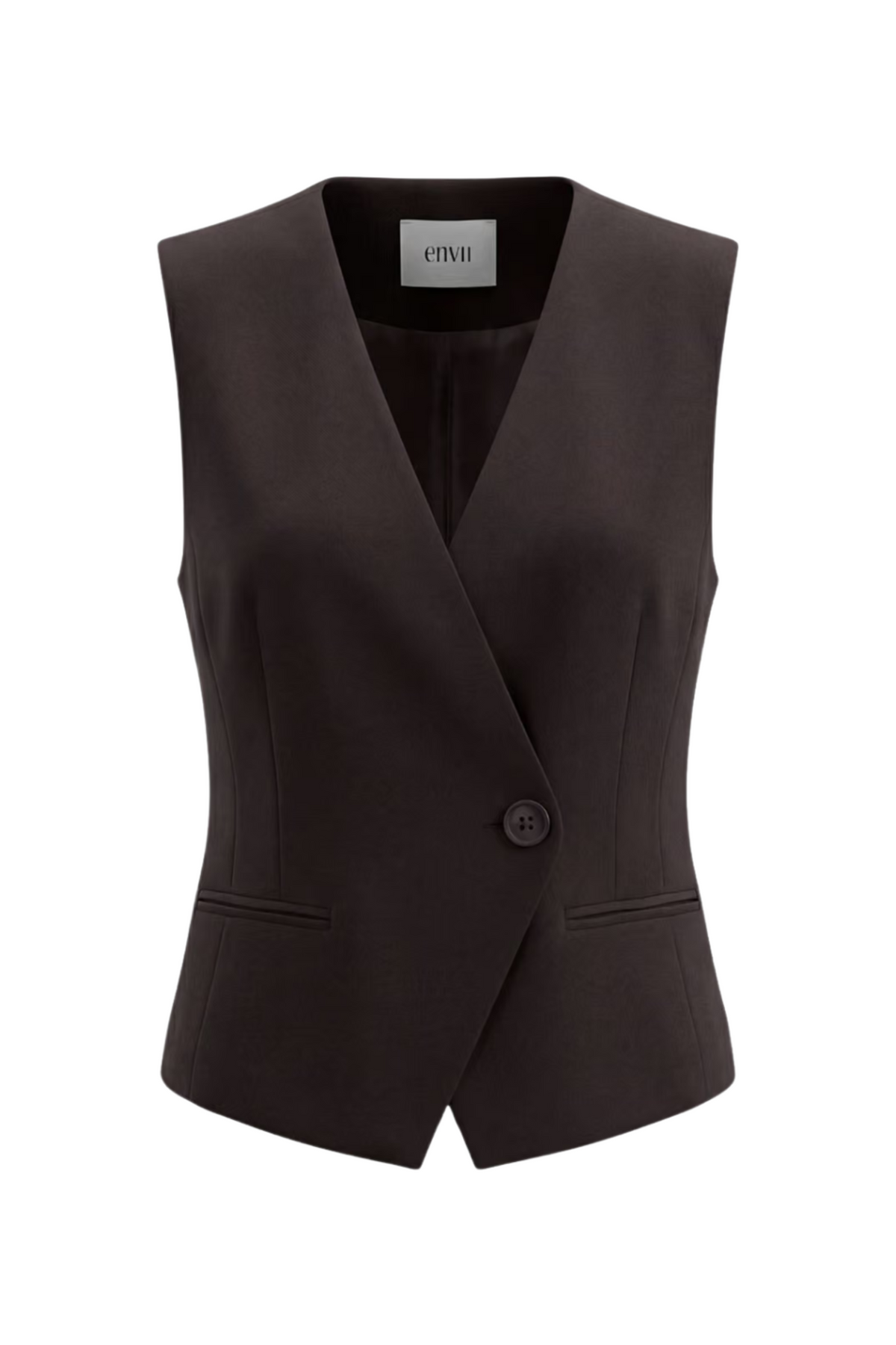 Enraye Short Vest 6797 - Chocolate Torte