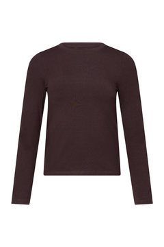 Enella O-N Ls Top 7507 - Chocolate Gardenia