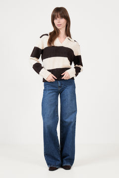 Charlottpw Pullover - Whitecap Gray/molé Stripe