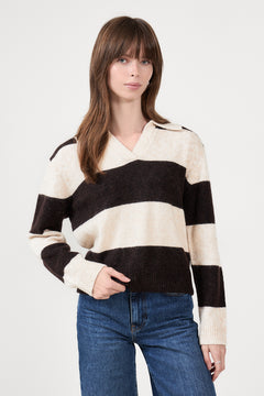 Charlottpw Pullover - Whitecap Gray/molé Stripe