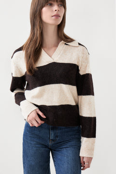 Charlottpw Pullover - Whitecap Gray/molé Stripe