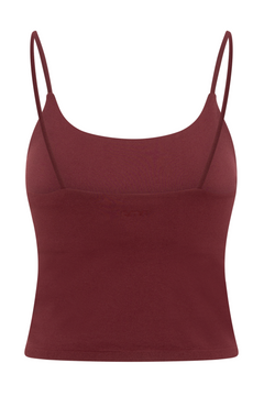 Shape Seamless Strap Singlet - Merlot
