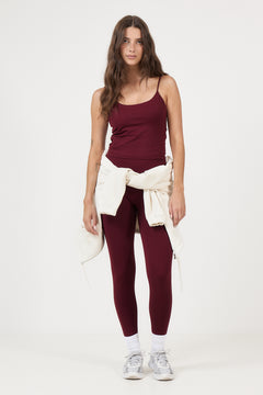 Shape Seamless Strap Singlet - Merlot