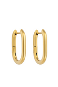 Mini Oval Hoops - Gold