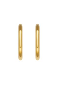 Mini Oval Hoops - Gold