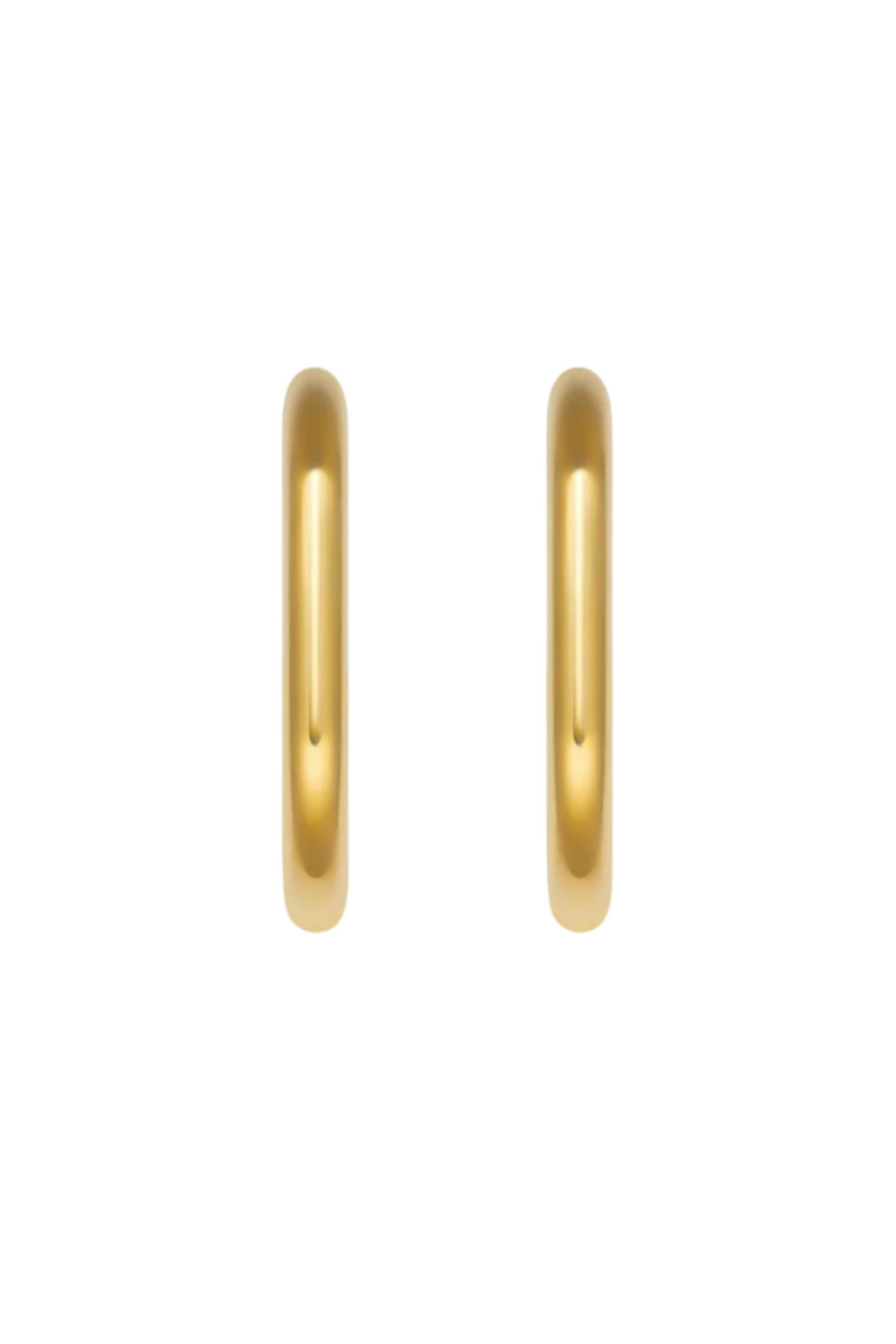 Mini Oval Hoops - Gold