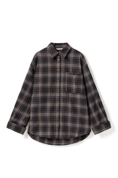 N-Marlon Shirt - Brown Blue Check
