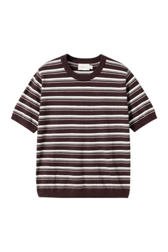 N-Muna Knit - Dannia Chocolate White Stripe