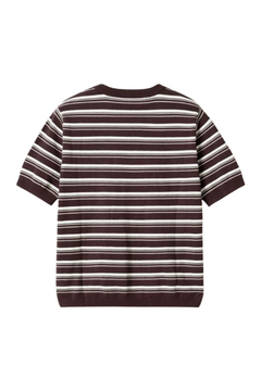 N-Muna Knit - Dannia Chocolate White Stripe