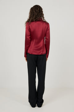 Kiki Silk Blouse - Red