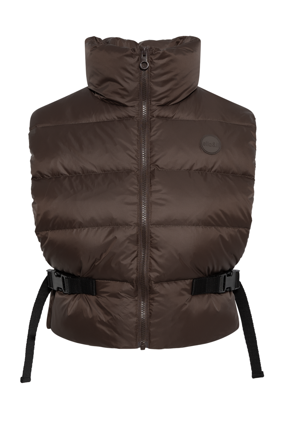 Bonnie Down Vest - Dark Brown