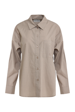 Mathilde Check Shirt - Beige