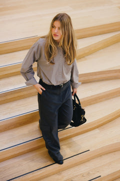 Mathilde Check Shirt - Beige