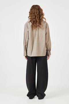 Mathilde Check Shirt - Beige