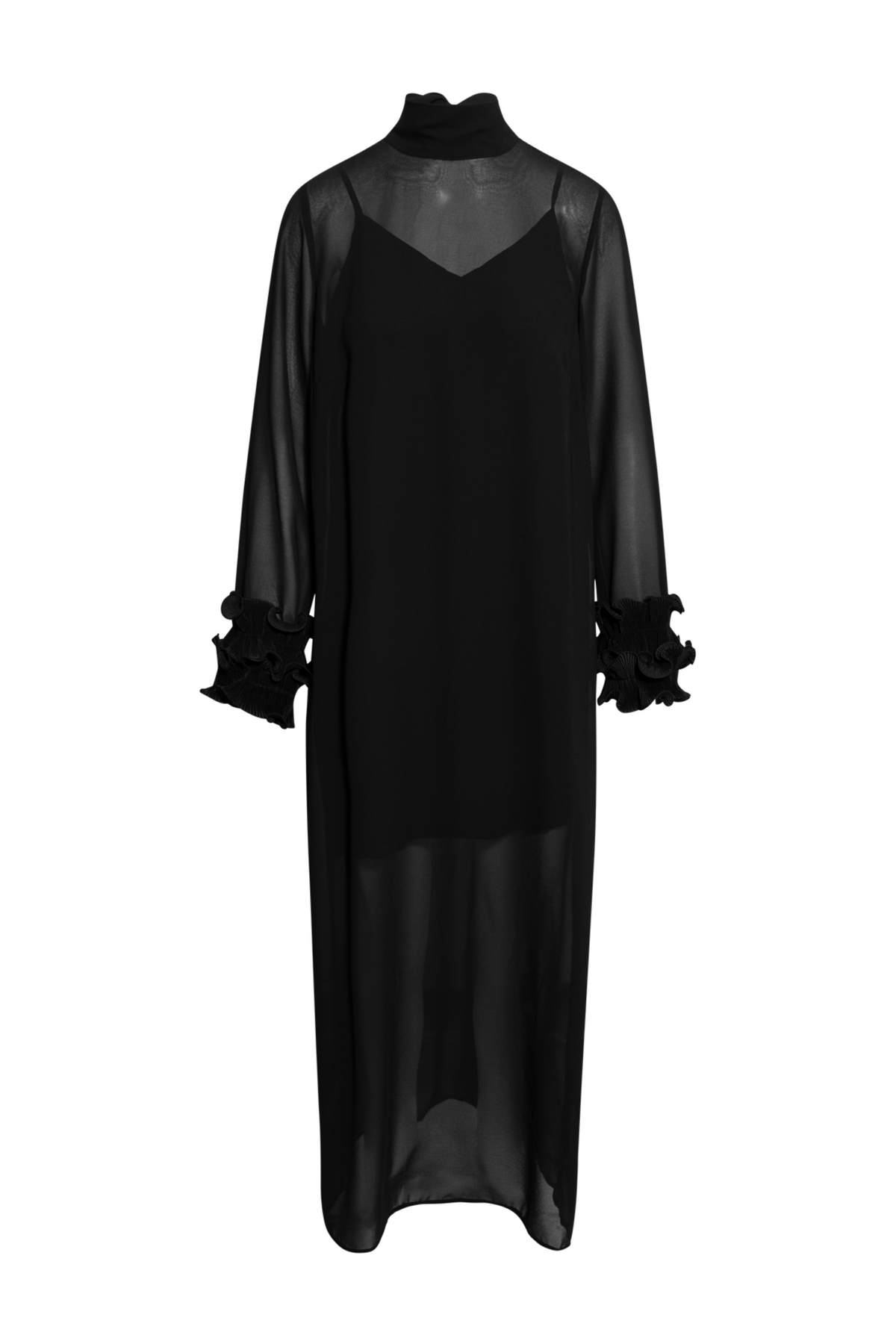 N-Latania Long Dress - Black