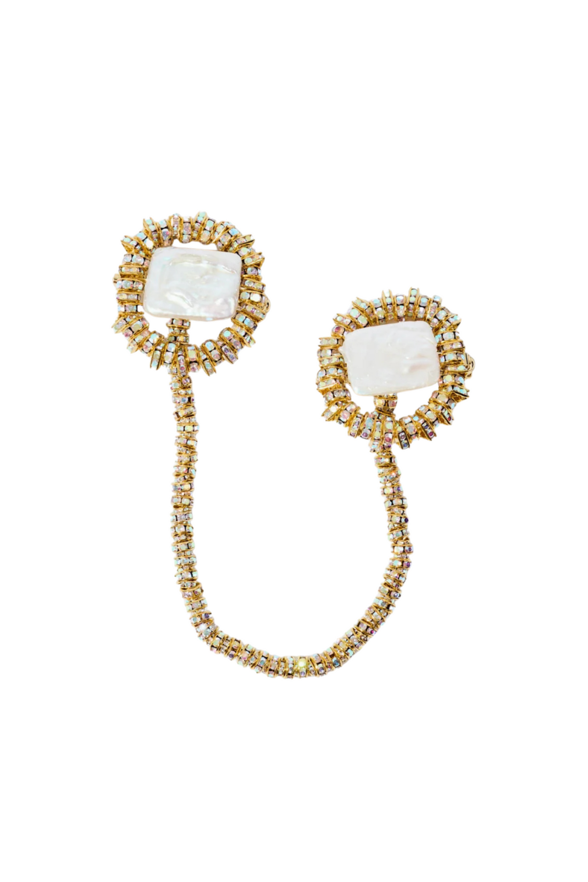 Silencio Chained Brooch - Gold