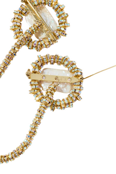 Silencio Chained Brooch - Gold
