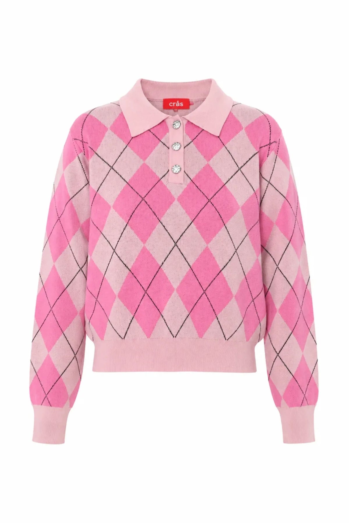 Lovemycras Pullover - Pink Argyle