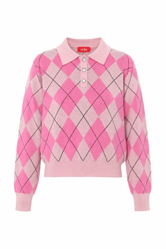Lovemycras Pullover - Pink Argyle