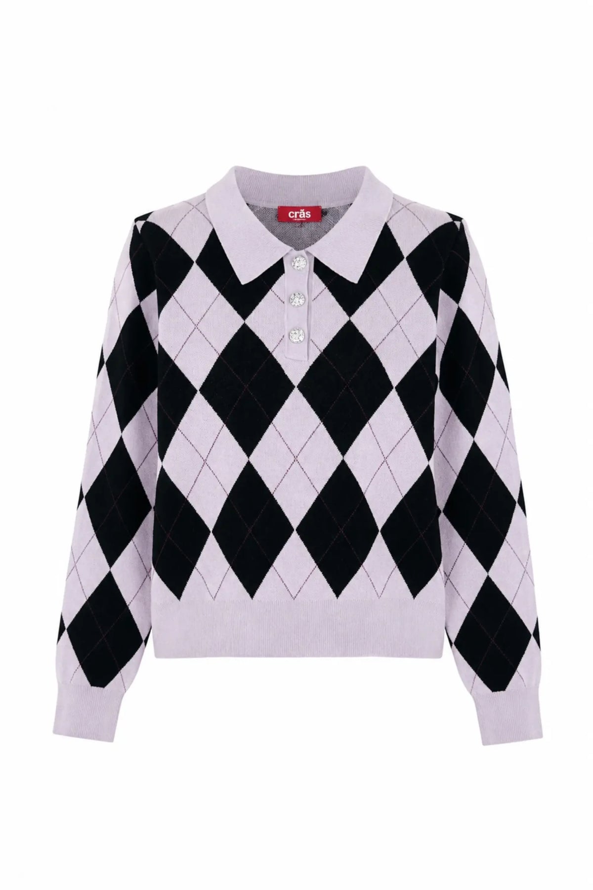 Lovemycras Pullover - Black Argyle