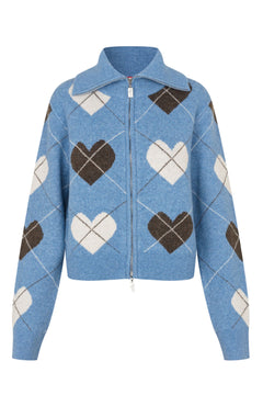 Siricras Cardigan - Blue Hearts