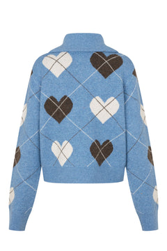 Siricras Cardigan - Blue Hearts