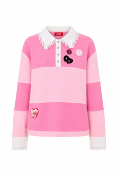 Sandiegocras Polo - Pink Stripe