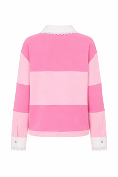 Sandiegocras Polo - Pink Stripe