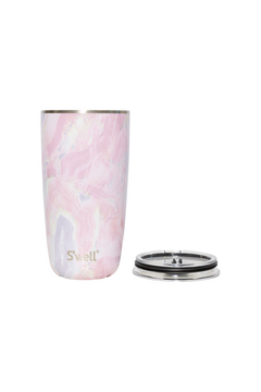Tumbler With Lid 18 Oz - Geode Rose