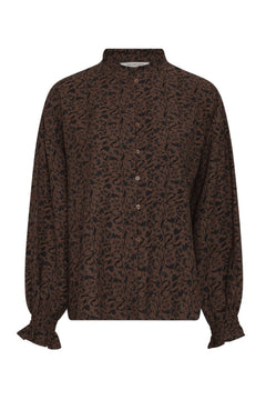 Michella Shirt Aop - Hot Fudge Flwr