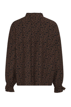 Michella Shirt Aop - Hot Fudge Flwr