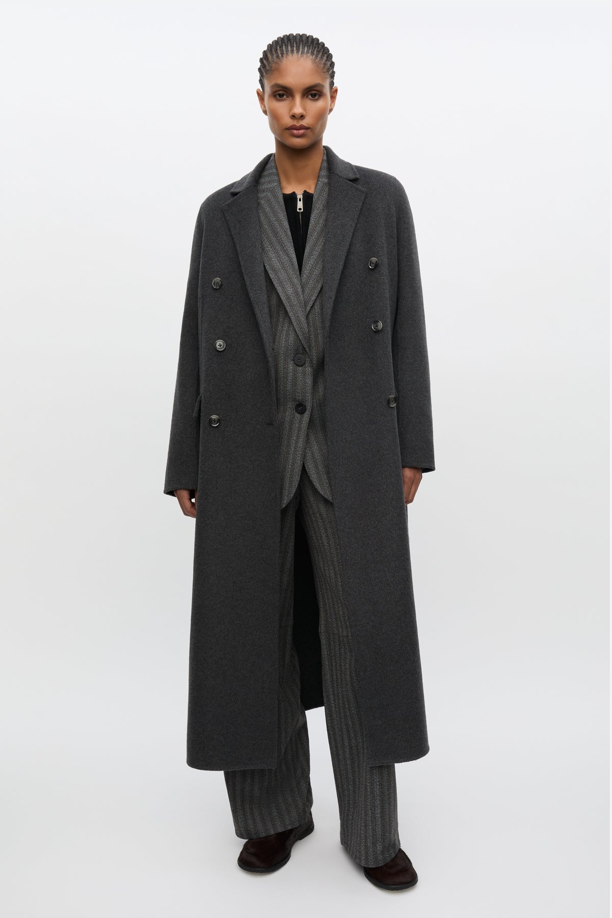 Safalcon Nl Coat 15772 - Dark Grey Mel.