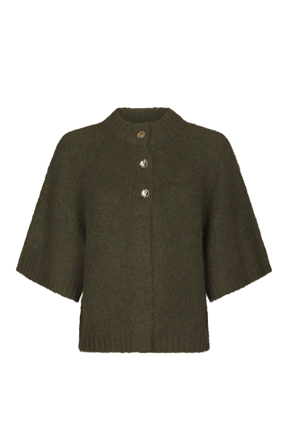 Benuta Fluffy Knit Cardigan - Army